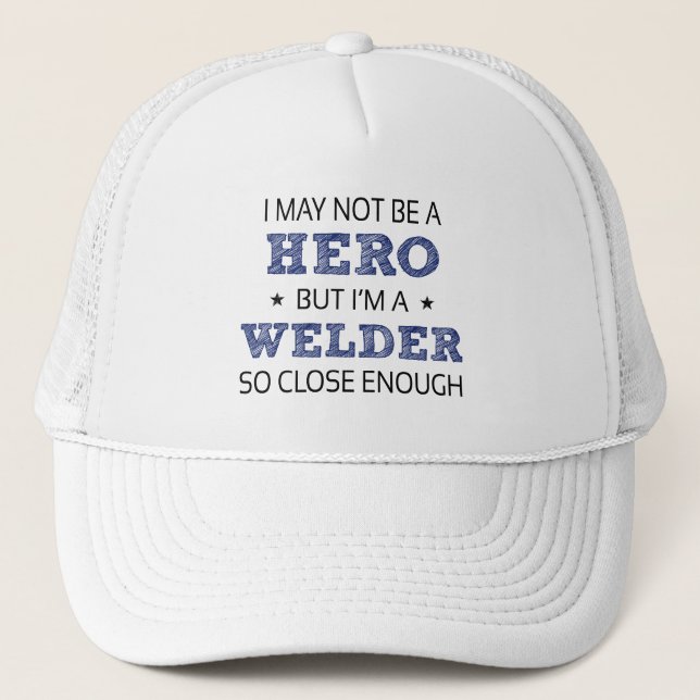Casquette Héros souder Humour nouveauté (Devant)
