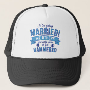Casquette Hes se mariant - nous d'autres obtenons martelés