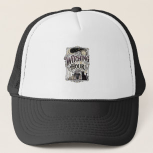 Casquette Heure de sorcière Gravure vintage Dessin de sorciè