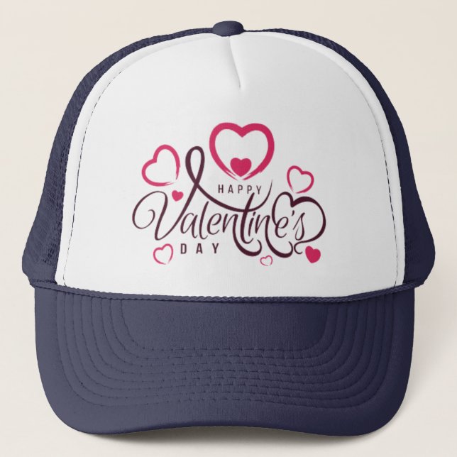 CASQUETTE HEUREUSE SAINTE-VALENTIN ! (Devant)