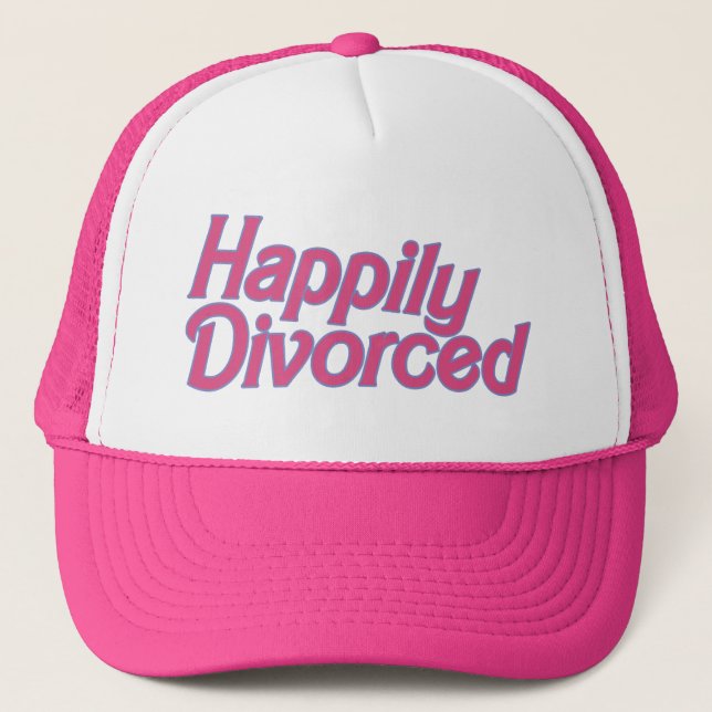 Casquette Heureusement Divorcé (Devant)