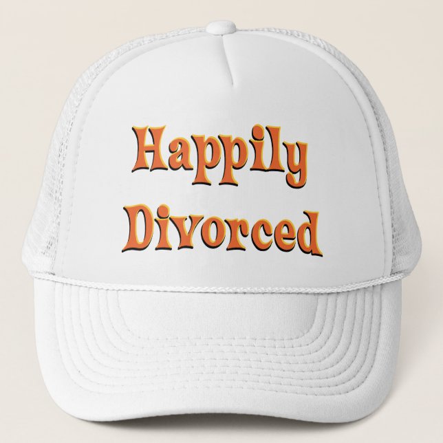 Casquette Heureusement Divorcé ! (Devant)