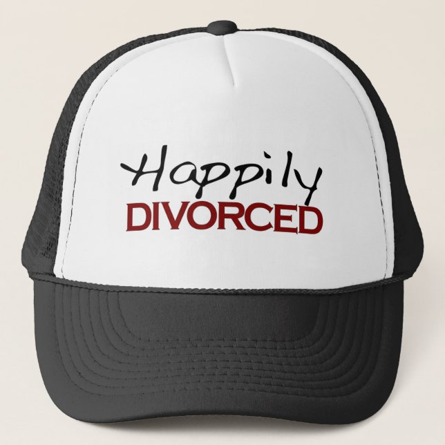 Casquette Heureusement divorcé (Devant)