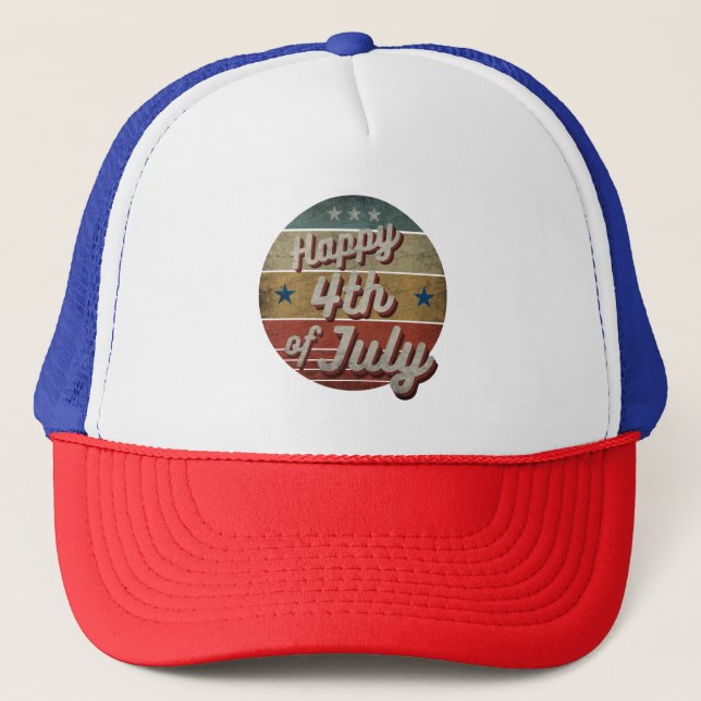 CASQUETTE HEUREUX 4 JUILLET (Devant)