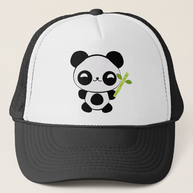 Casquette heureux de panda de bébé (Devant)