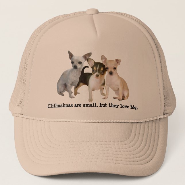 Casquette heureux de trio de chiwawa (Devant)