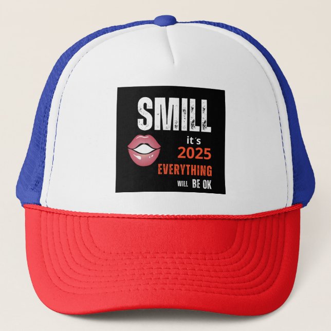 Casquette heureux nouvelle année espoir camionneur Hat (Devant)