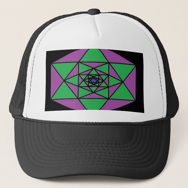 Casquette Hexagon Mandala (Devant)