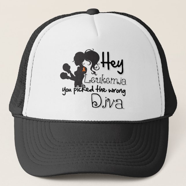 Casquette Hey Leukemia Cancer Vous Avez Choisi Le Mauvais Di (Devant)