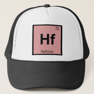 Casquette Hf - Chimie du Hafnium Symbole du tableau périodiq
