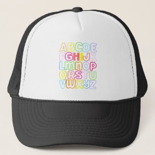 Casquette Hi Alphabet Retour À L'École Pré K Kindergarten Te