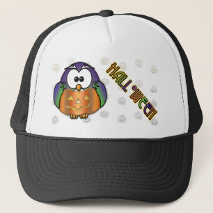 Casquette hibou citrouille