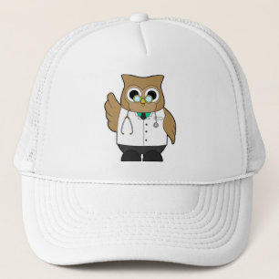 Casquette Hibou comme docteur avec Stétoscope
