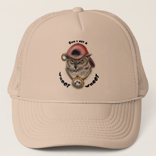 Casquette Hibou de coup sec et dur (Devant)
