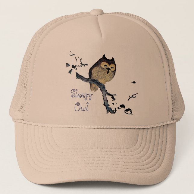 Casquette Hibou somnolent vintage (Devant)