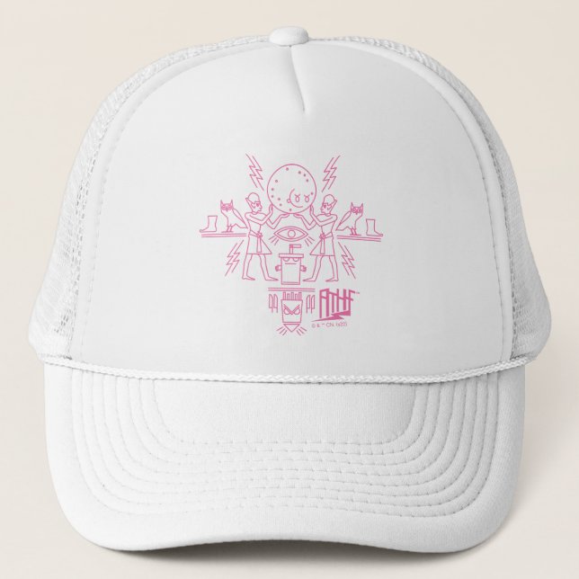 Casquette Hiéroglyphes de la force de la faim des Ados d'Aqu (Devant)