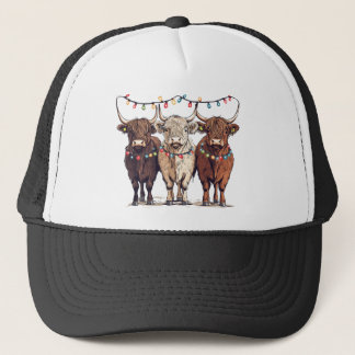 Casquette Highland Cow Christmas Season 