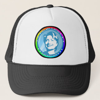 Casquette hillary clinton. arc-en-ciel.
