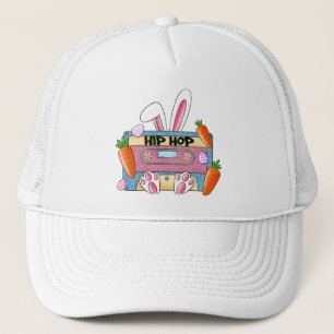 Casquette Hip-Hop Lapin de Pâques Mixtape - Cassette Rétro