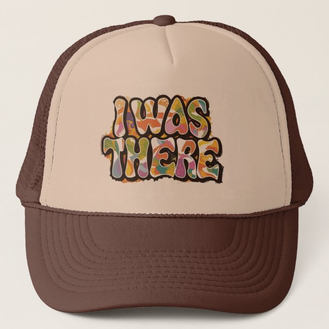 Casquette Hippie Journey Trucker Chapeau 'J'Étais Là' (Devant)