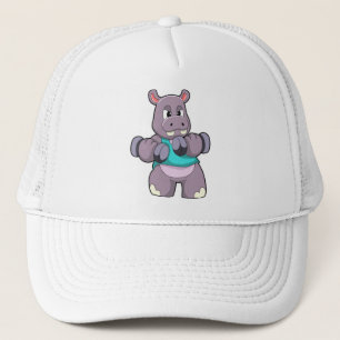 Casquette Hippo à Bodybuilding avec Dumbbells