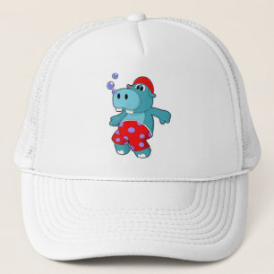 Casquette Hippo à la natation avec maillots de bain