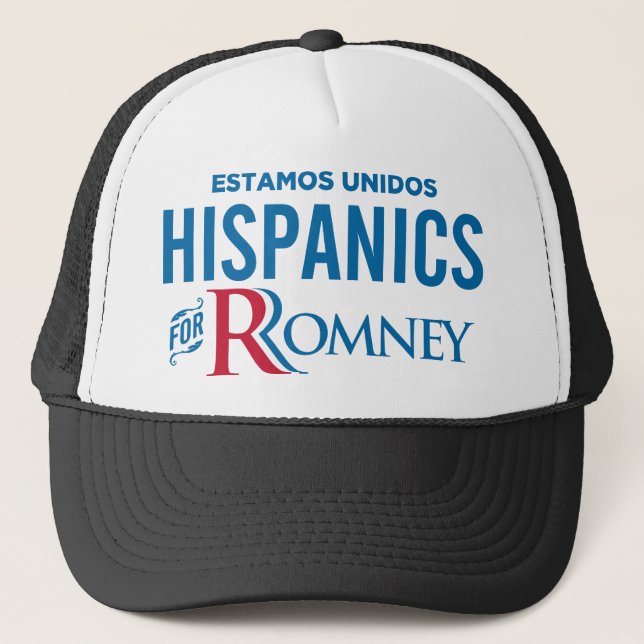 Casquette Hispaniques pour Romney (Devant)