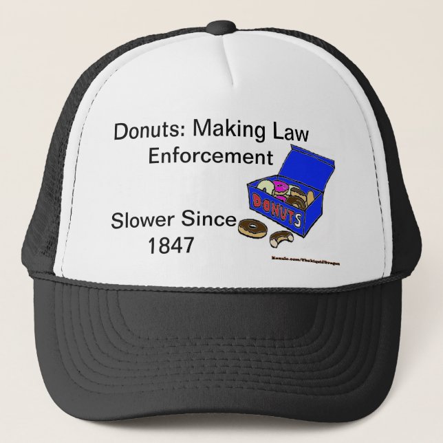 Casquette Histoire de beignet/cannette de fil (Devant)