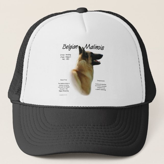 Casquette Histoire des Malinois belges ; Tout sur les Malino (Devant)