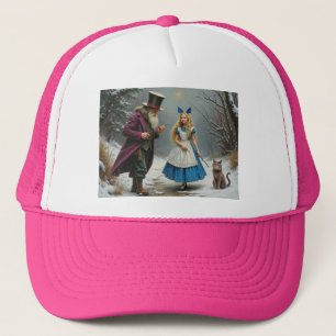 Casquette Hiver Alice chapeau de camionneur rose