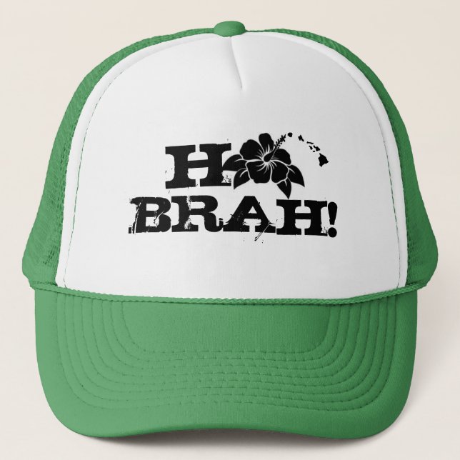 Casquette Ho Brah..., chapeau de camion-fleur (Devant)