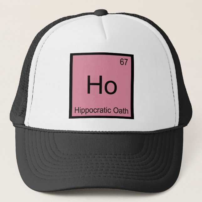 Casquette Ho - Serment d'Hippocrate Tee Symbole d'élément de (Devant)