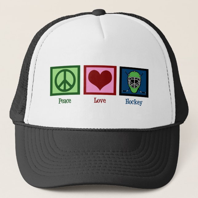 Casquette Hockey Peace Love (Devant)