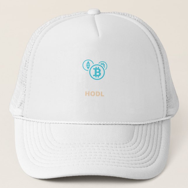 Casquette HODL - cryptomonnaie (Devant)