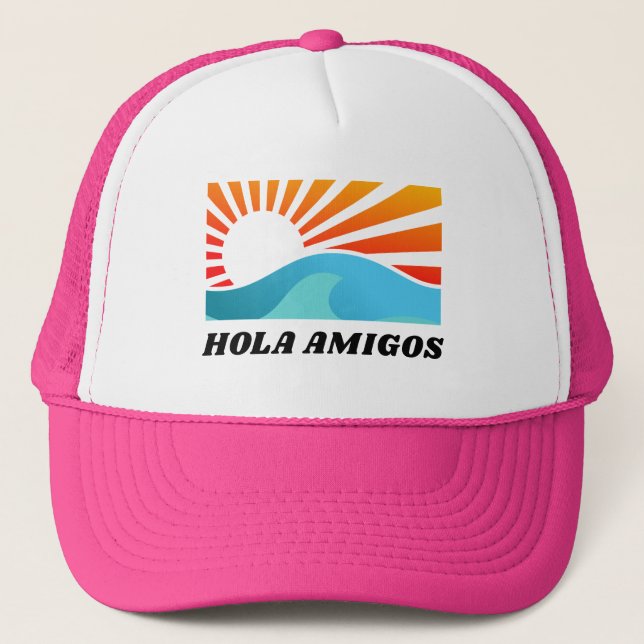 Casquette Hola Amigos Mexico Enterrement de Vie de Jeune Fil (Devant)