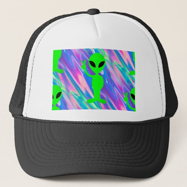 Casquette Hologramme alien (Devant)