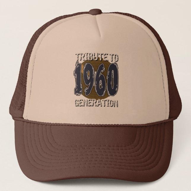 Casquette Hommage au anniversaire de la génération 1960 (Devant)