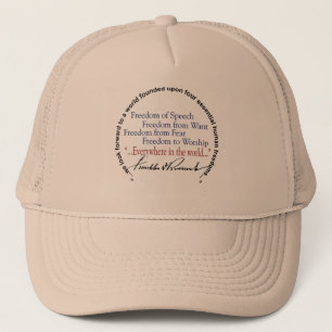 Casquette Hommage de libertés de FDR quatre