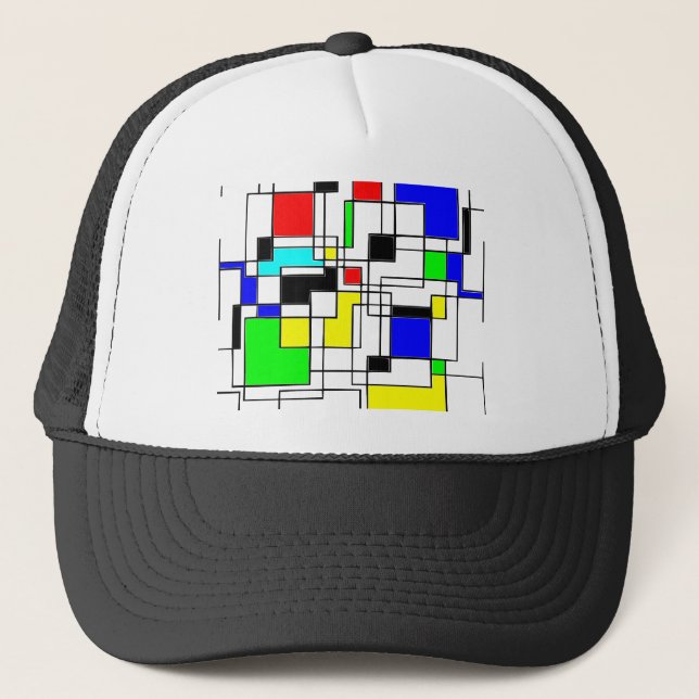 Casquette Hommage Random Carré À Mondrian (Devant)