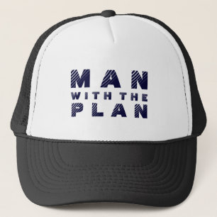 Casquette Homme Avec Plan Blue Text Design