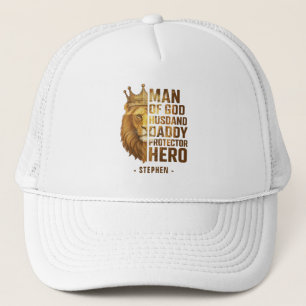 Casquette Homme de Dieu Lion Couronne Design - Mari, papa