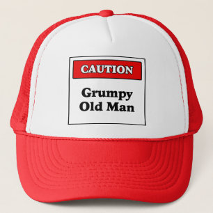 Casquette Homme grincheux de précaution vieil