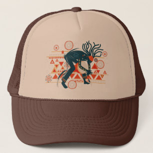 Casquette Homme jouant de la musique africaine Djembe Vecteu