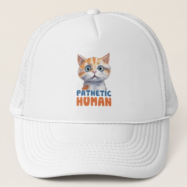 Casquette Homme pathétique - Design de chat Sarcastique (Devant)