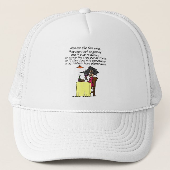 Casquette Hommes et FIne Humour de vin (Devant)