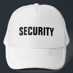 Casquette Hommes Femmes Noir Blanc Sécurité du texte personn<br><div class="desc">Ajouter l'image Société Logo Texte Ici Moderne Elégant Modèle Hommes Femme Unisex Sécurité Membre Black White Baseball Casquette / Trucker Hat.</div>