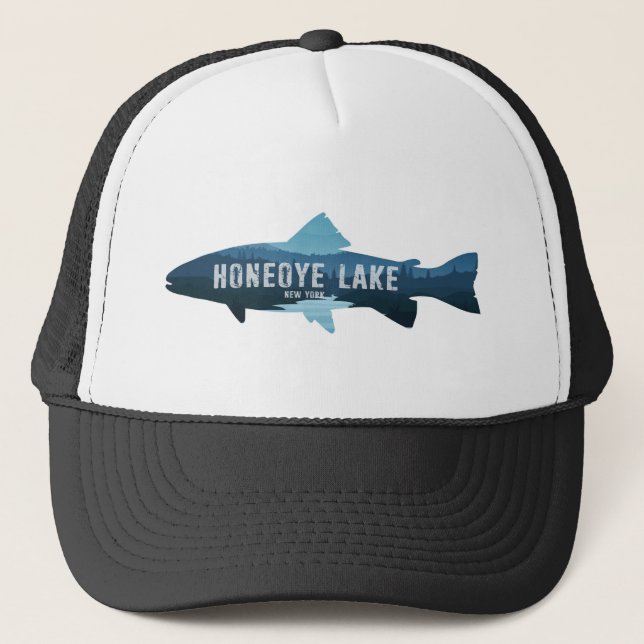 Casquette Honeoye Lake New York Fish (Devant)