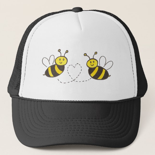 Casquette Honey Bees with Heart (Devant)