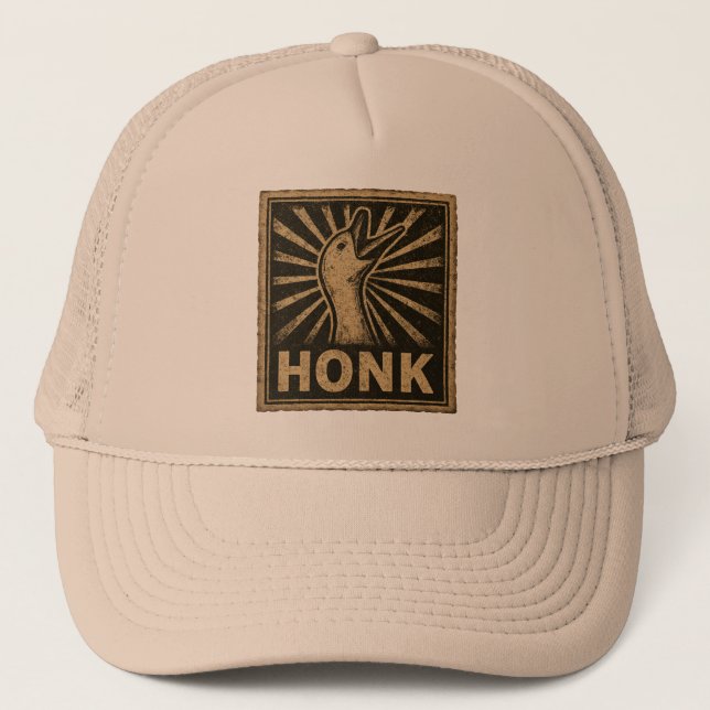 Casquette Honk Goose Funny Duck Chicken Mème (Devant)