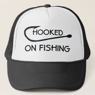 Casquette Hooked On Fishing Funny Typography